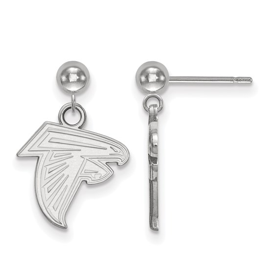 Sterling Silver Atlanta Falcons Dangle Ball Earrings Sterling Silver Atlanta Falcons Dangle Ball Earrings